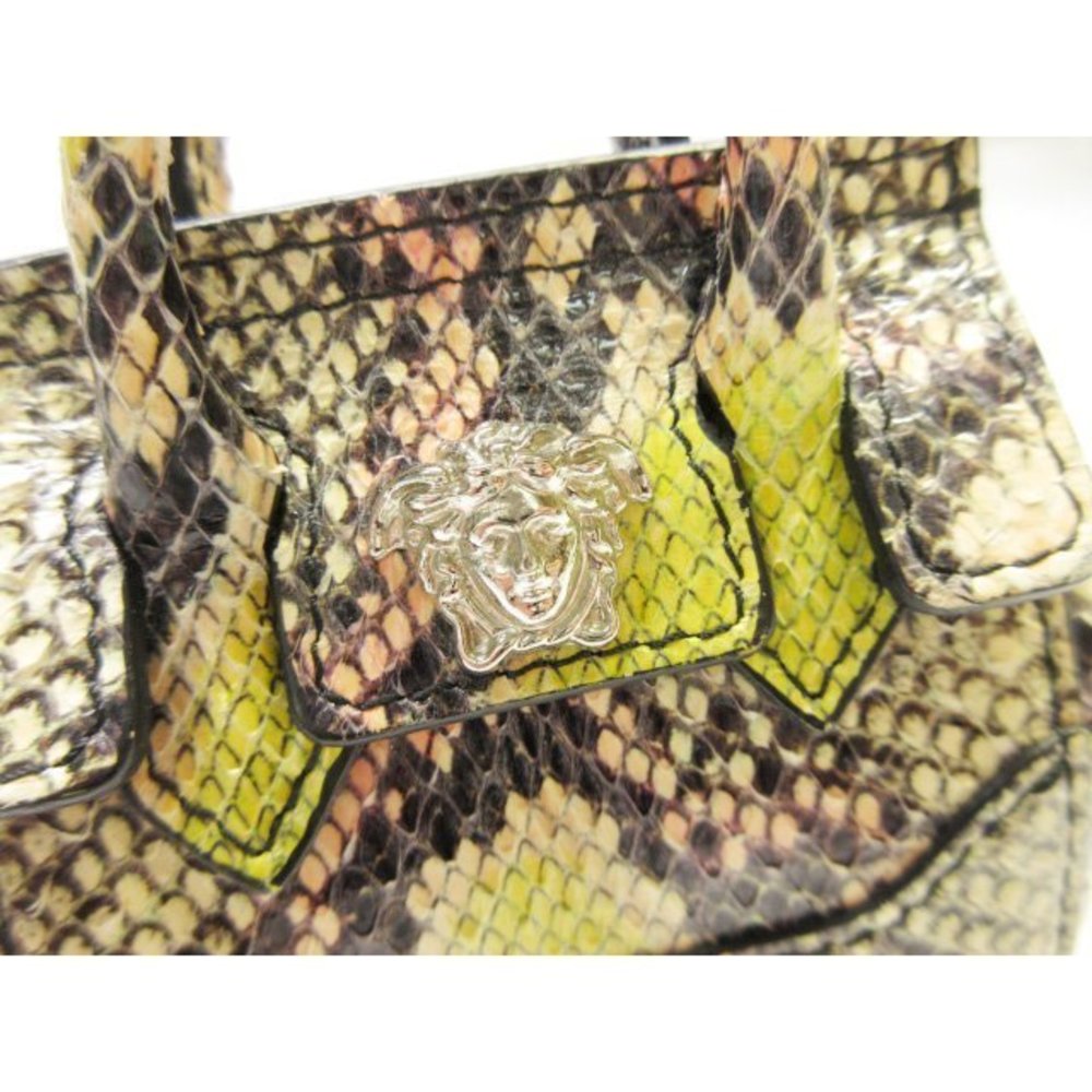 Versace Python Multicolor Type Leather Pouch Empire Mini Palazzo